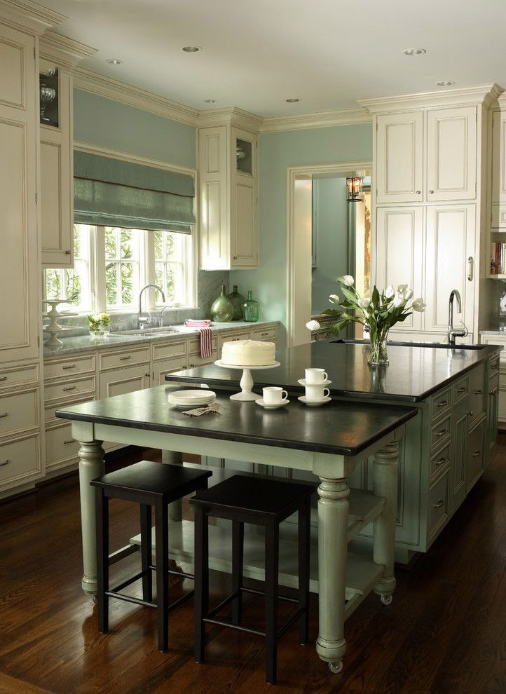 美式风格厨房橱柜设计装修图