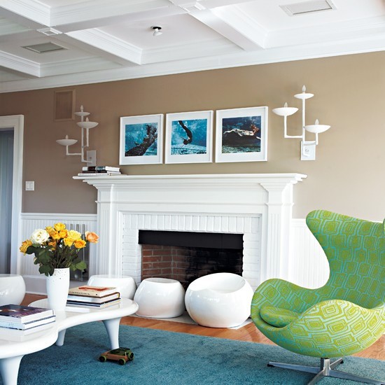 美式现代客厅单人椅装饰图