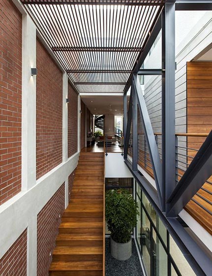 美式工业风LOFT公寓楼梯设计