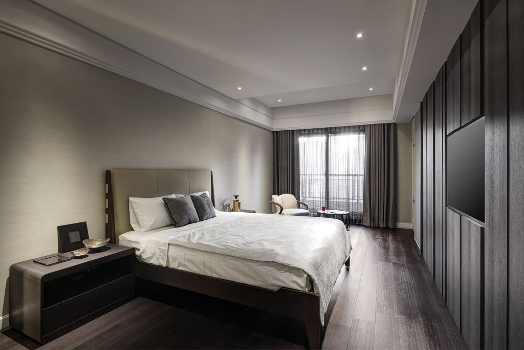 灰色系现代家装卧室案例设计