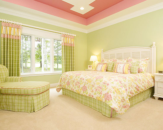 淡绿遇上粉红 甜美简约风儿童房设计