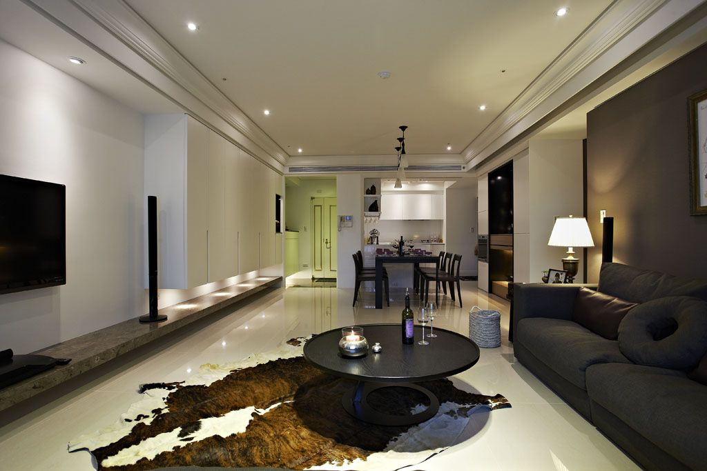 黑白现代三居室内装饰设计