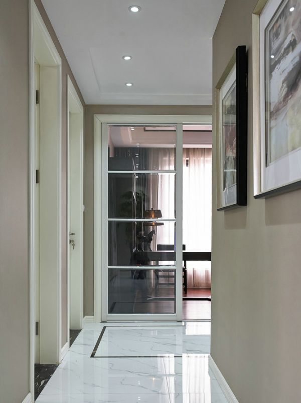时尚现代家居玻璃门隔断设计