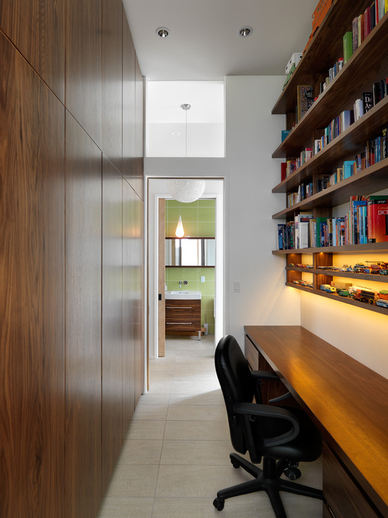 美式风格书房实木书桌台设计