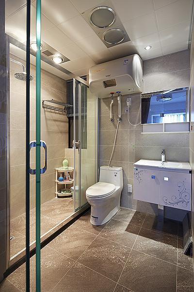 现代家装卫生间干湿分离设计