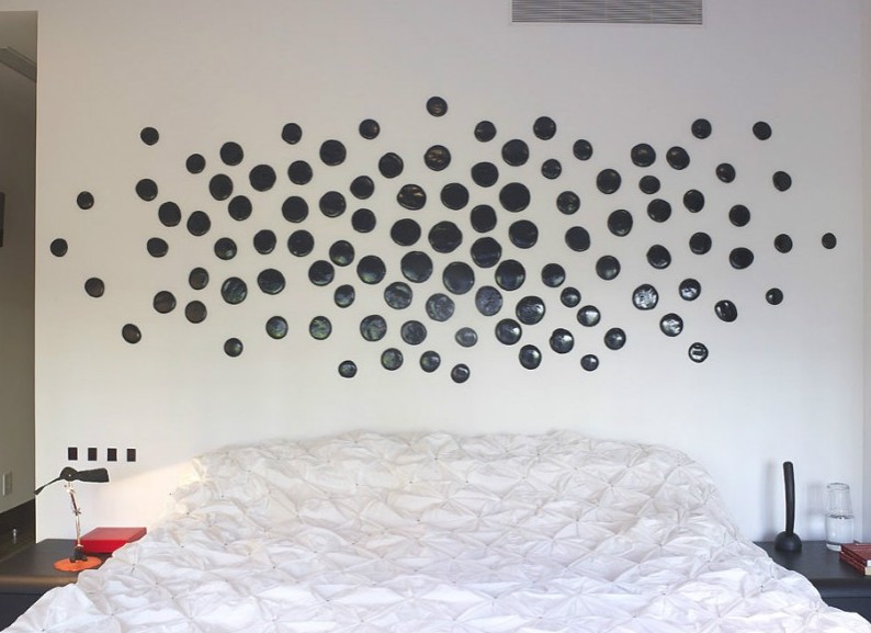 时尚创意现代卧室背景墙设计