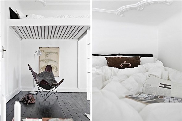 北欧小户型卧室创意设计图