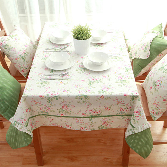 清新韩式田园风餐桌布设计