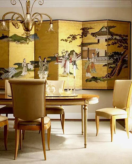 儒雅新中式餐厅 古色古香屏风装饰设计