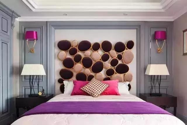 浪漫简欧风卧室 创意床头软包效果图