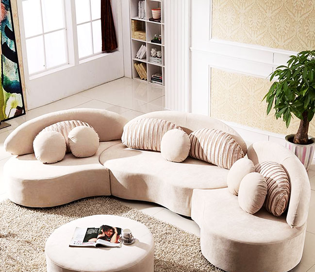 舒适宜家风 创意半圆形组合沙发设计