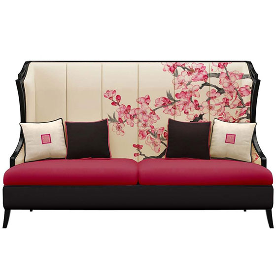 浪漫典雅新中式客厅沙发设计