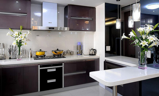 清爽现代简约风设计 打造简洁干净厨房
