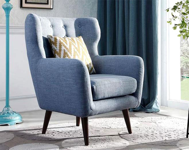 休闲美式沙发设计 尽享蓝色优雅情调