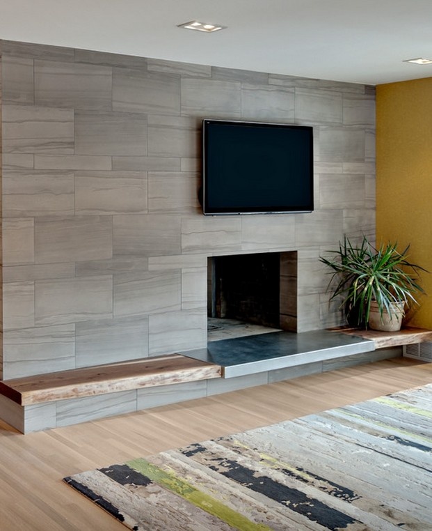 休闲简欧式风格 客厅电视背景墙设计