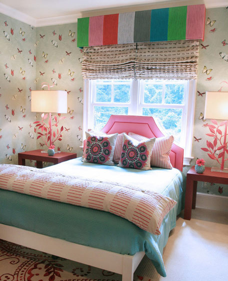 甜美色彩简欧风卧室 粉色床头软包效果图