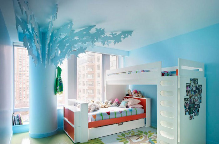 梦幻蓝地中海风情 创意儿童房装饰效果图