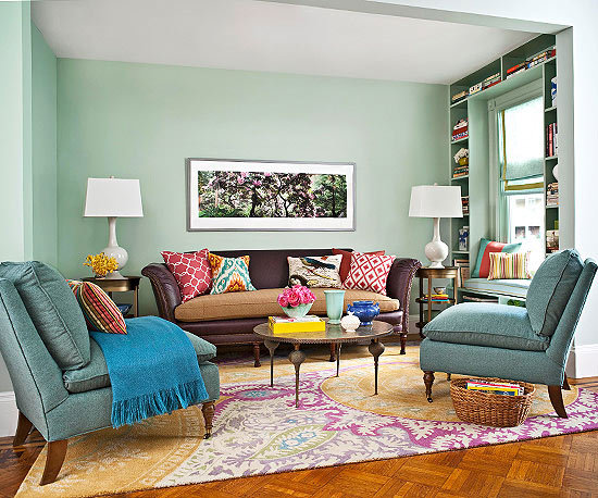 沙发装饰画效果图 让客厅充满艺术气息
