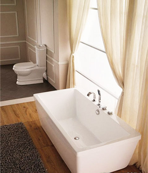 优雅大气法式 白色浴缸效果图