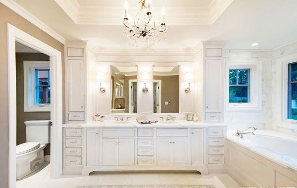 明亮纯净简美式 卫生间浴室柜设计