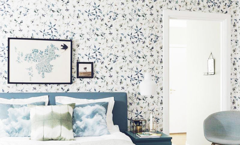5款卧室碎花墙纸设计 轻松制造温馨氛围