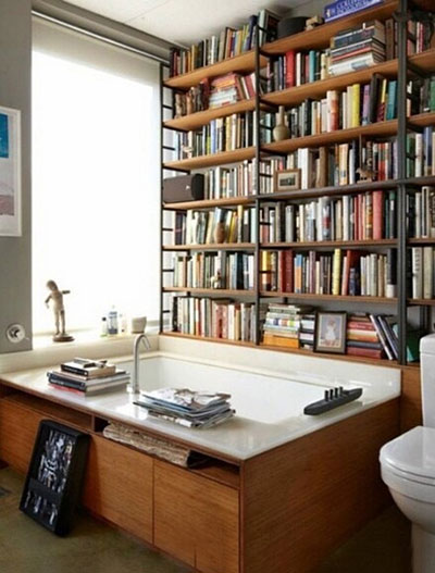 复古北欧风 创意浴室+小书房设计