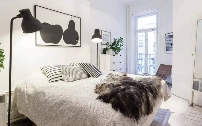 黑白北欧风卧室设计 打造极致简洁生活