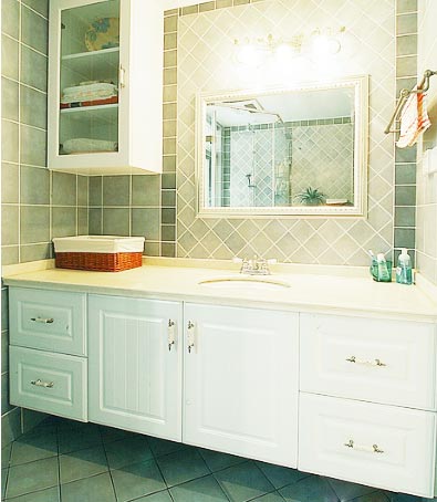 古典欧式浴室柜设计 优雅与实用并重