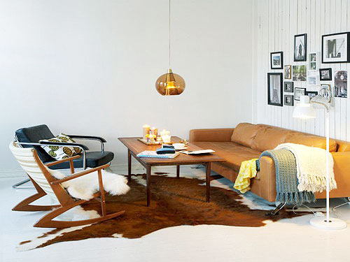 休闲美式家居设计 复古风地毯效果图