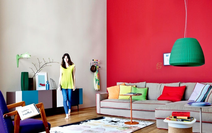 5款多彩撞色小客厅设计 打造缤纷生活