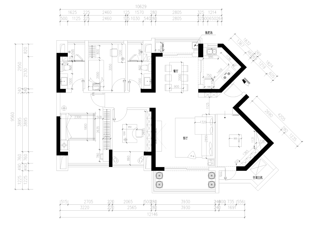 108㎡运用五种色彩元素打造极简的居住空间，生活中充满了阳光