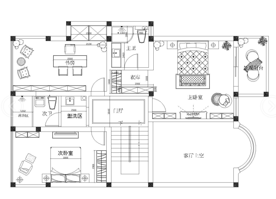 200㎡ 领略不一样的美式之流金岁月——新西湖花园