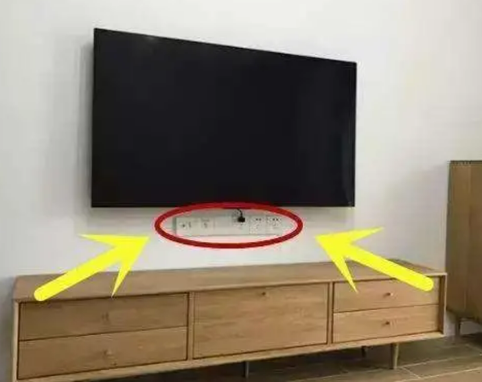 电视背景墙插座高度图片